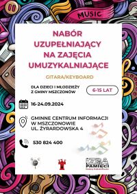 Plakat informujący o naborze